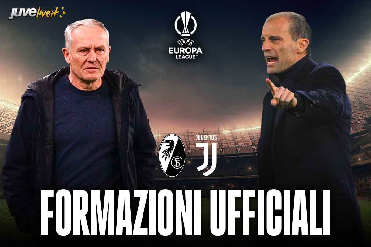 Formazioni ufficiali Friburgo-Juventus: sorpresona last minute di Allegri