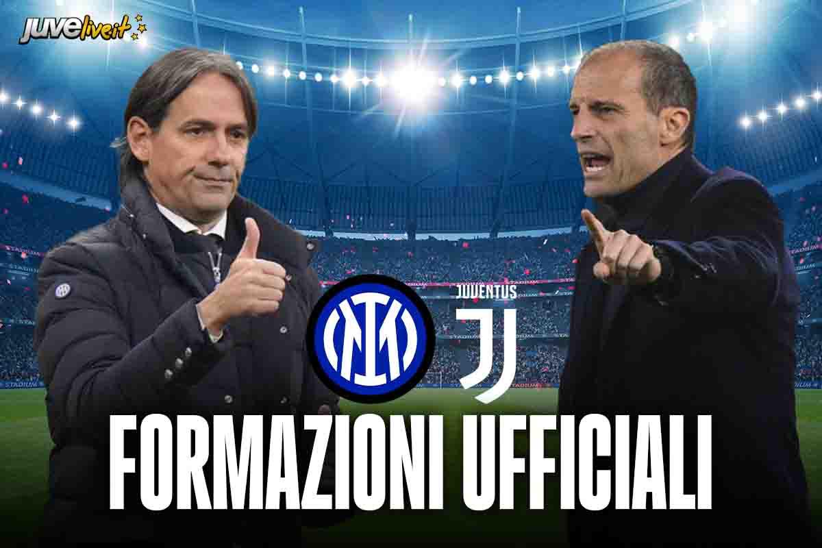 Formazioni ufficiali Inter-Juventus, l'ultima allegrata: super novità