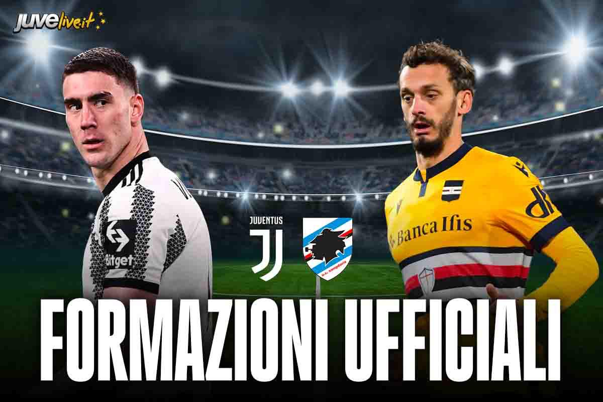 Juventus-Sampdoria, formazioni ufficiali: Allegri ha deciso