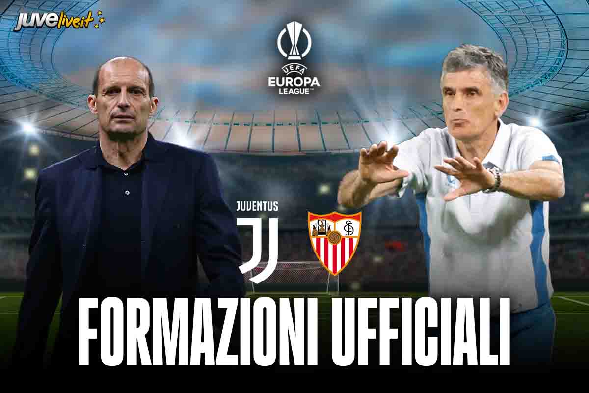 Formazioni ufficiali Juventus-Siviglia