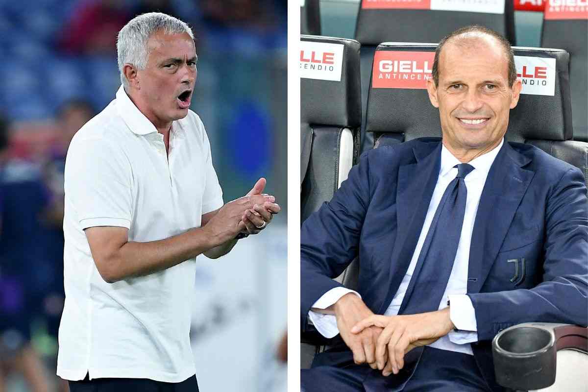 José Mourinho e Massimiliano Allegri