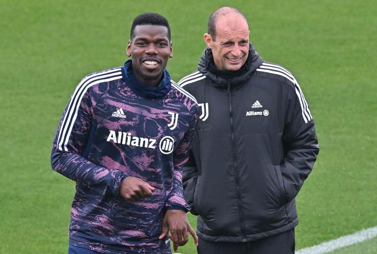 Paul Pogba e Massimiliano Allegri ripartono insieme