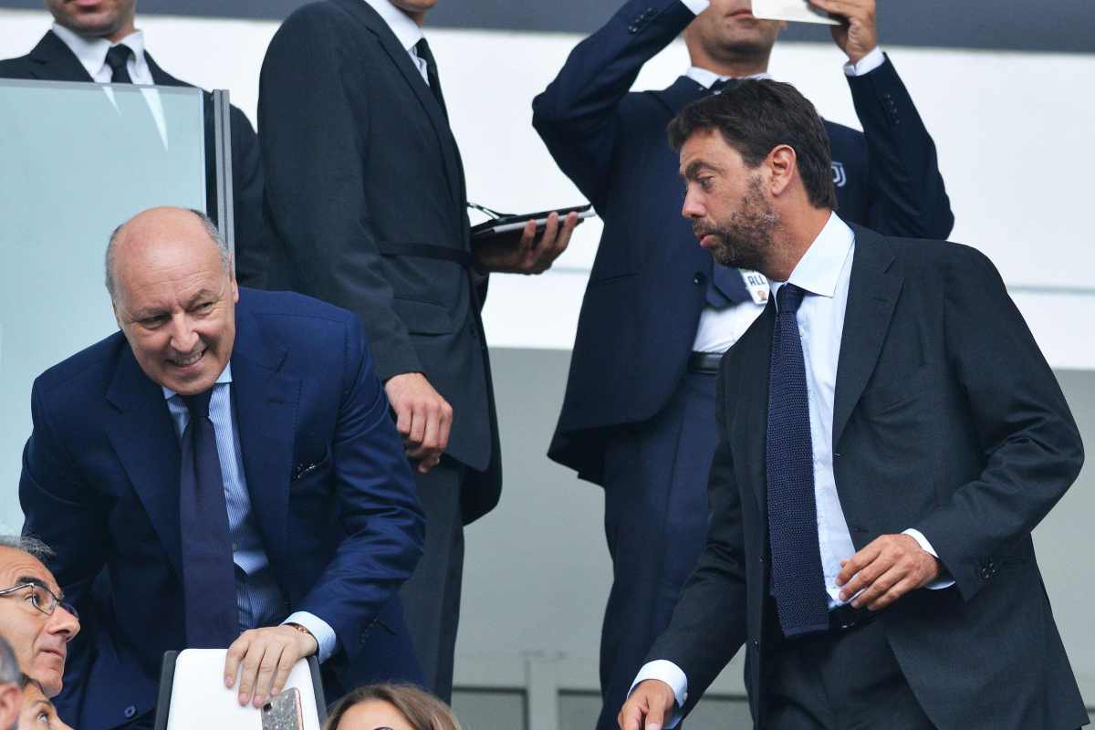 Beppe Marotta e Andrea Agnelli allo Stadium