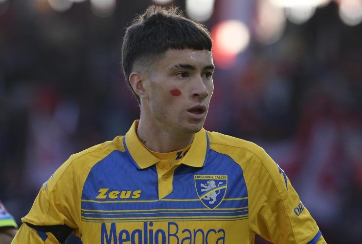 Matias Soulé con la maglia del Frosinone 