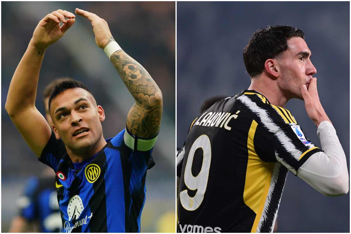 Vlahovic e Lautaro Martinez a confronto