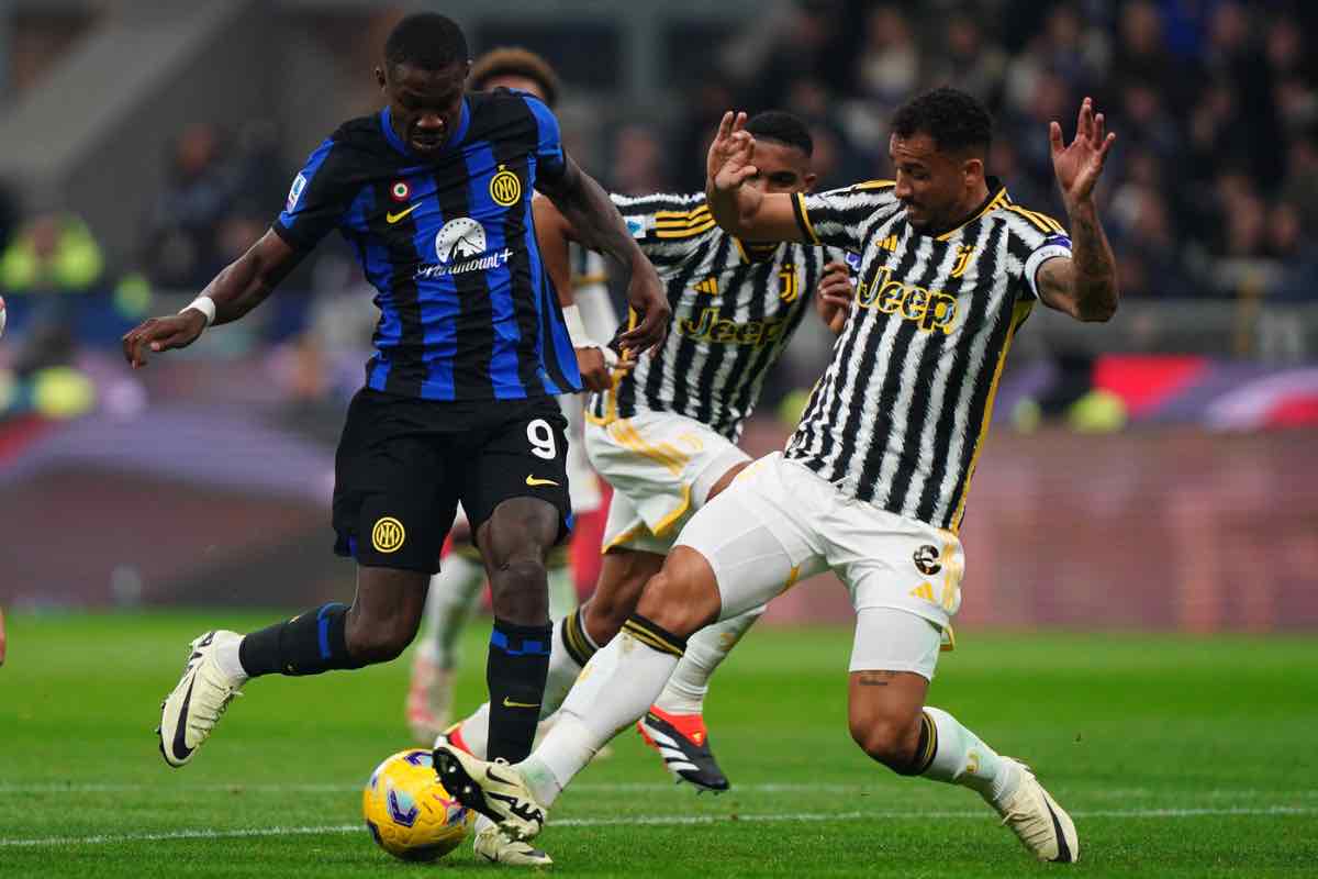 Contatto Thuram Danilo Inter Juventus 