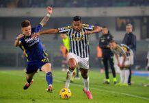 Juventus, Alex Sandro continua a lavorare a parte