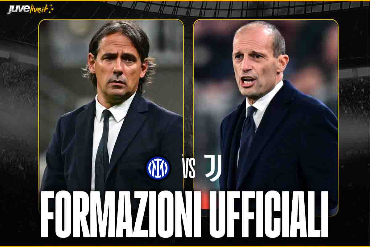 Inter-Juventus, le formazioni ufficiali del match