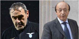Scintille Moggi-Sarri, Juventus chiamata in causa: “Unica retrocessione”