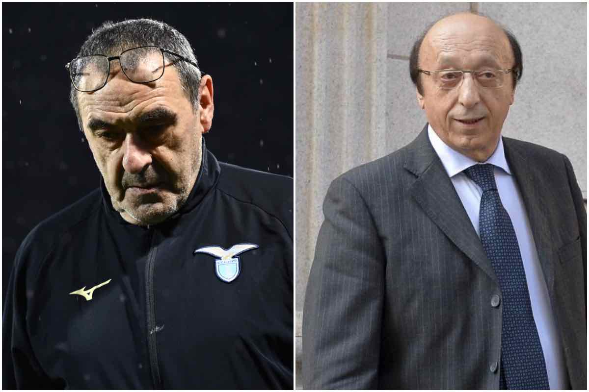 Scintille Moggi-Sarri, Juventus chiamata in causa: “Unica retrocessione”