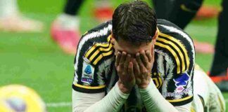Juventus, errore clamoroso di Vlahovic: lo hanno ‘mandato’ via