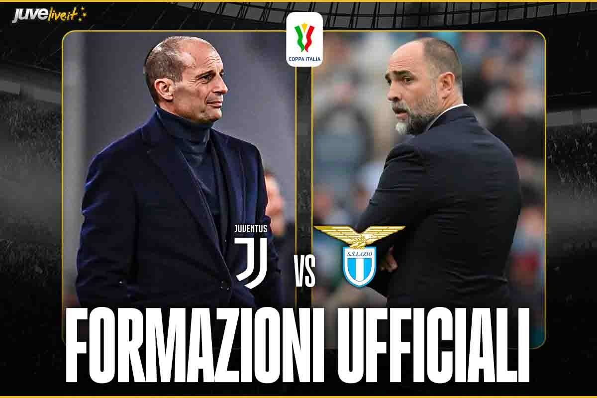 Formazioni ufficiali Juventus-Lazio