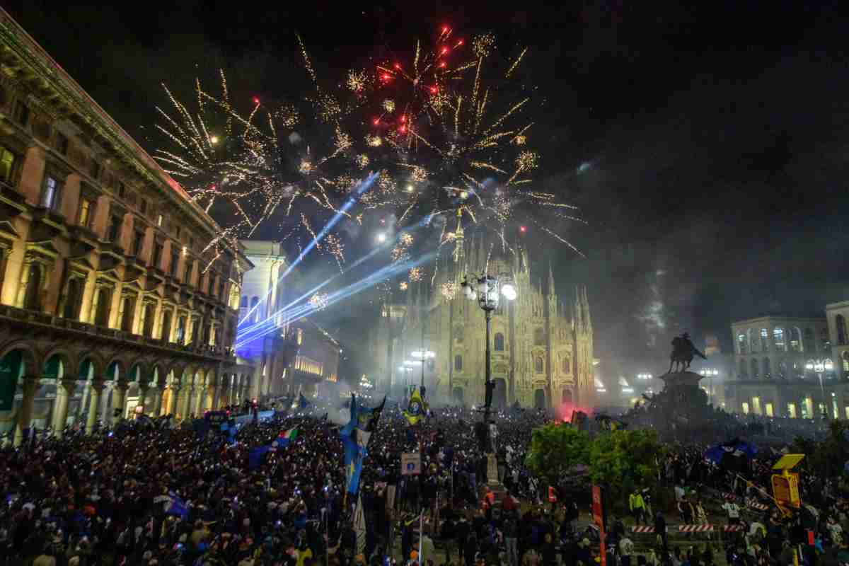 Festa Scudetto Inter nel caos