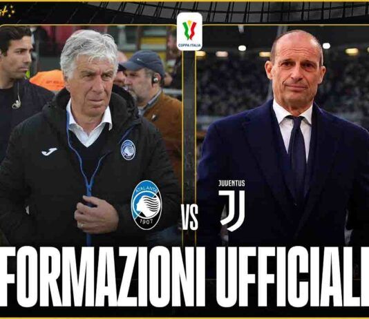 Formazioni ufficiali Atalanta-Juventus: doppia novità sugli esterni e in regia