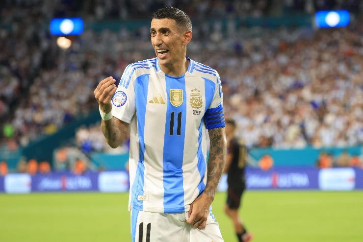 Angel Di Maria lascia l'Argentina dopo la Coppa America