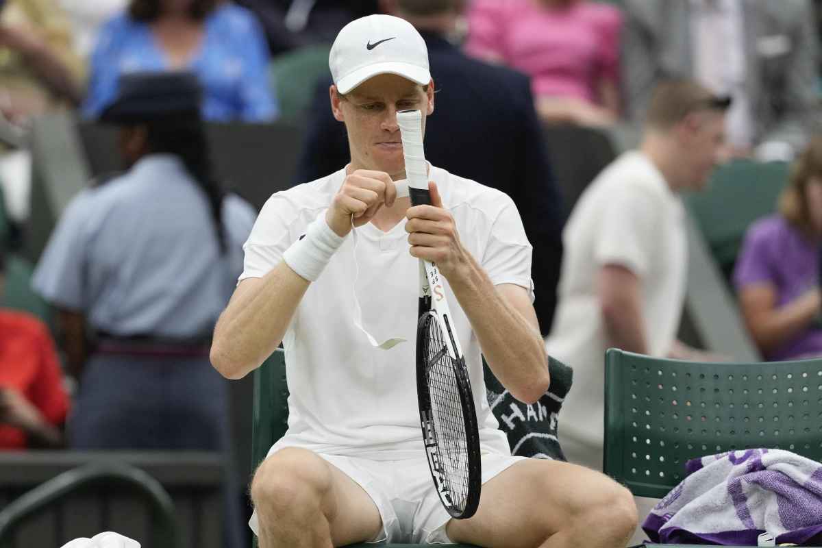 Sinner, suona l'allarme dopo Wimbledon