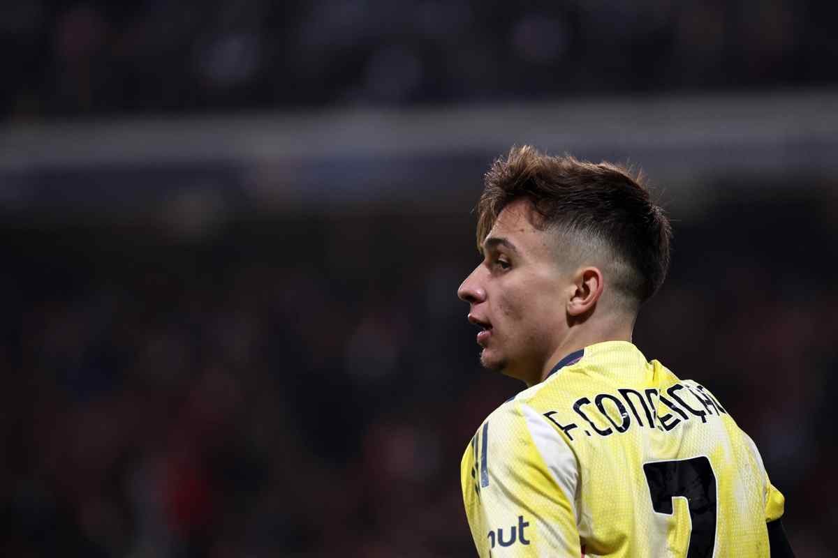 Francisco Conceicao in campo con la Juve 