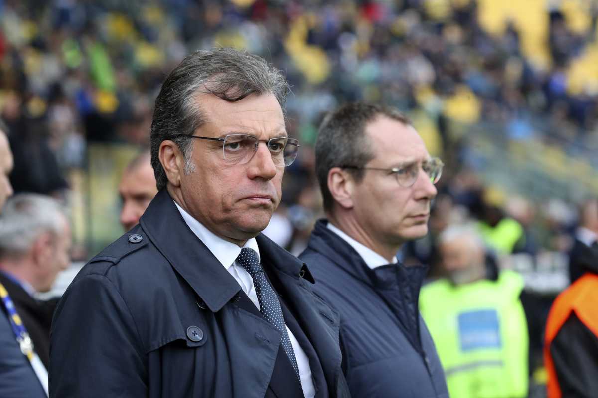 Cristiano Giuntoli in primo piano di profilo
