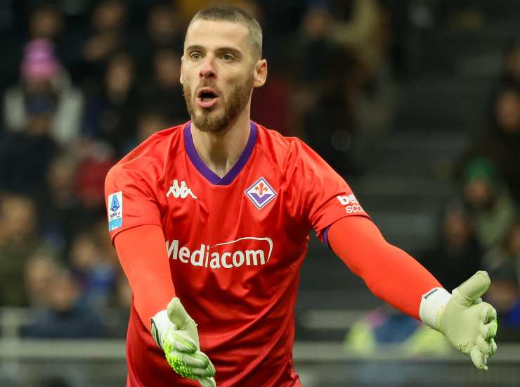 Il portiere della Fiorentina David De Gea