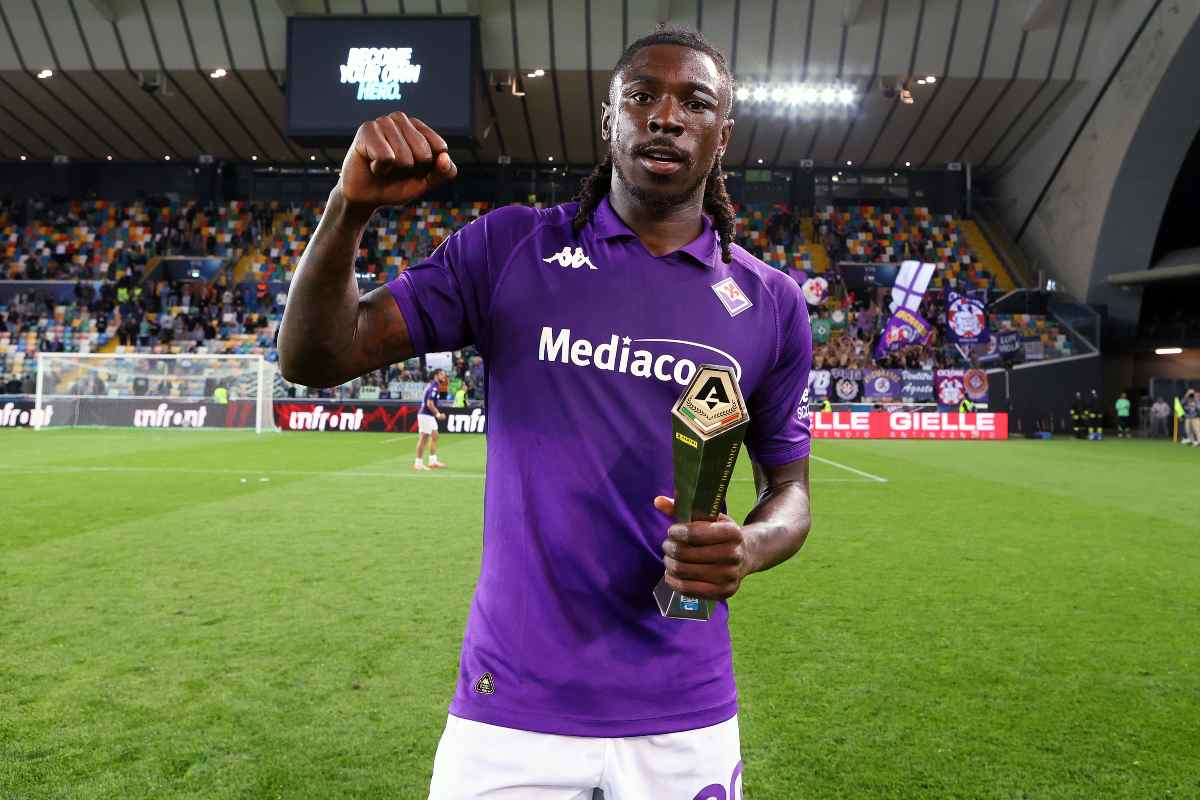 Moise Kean festeggia