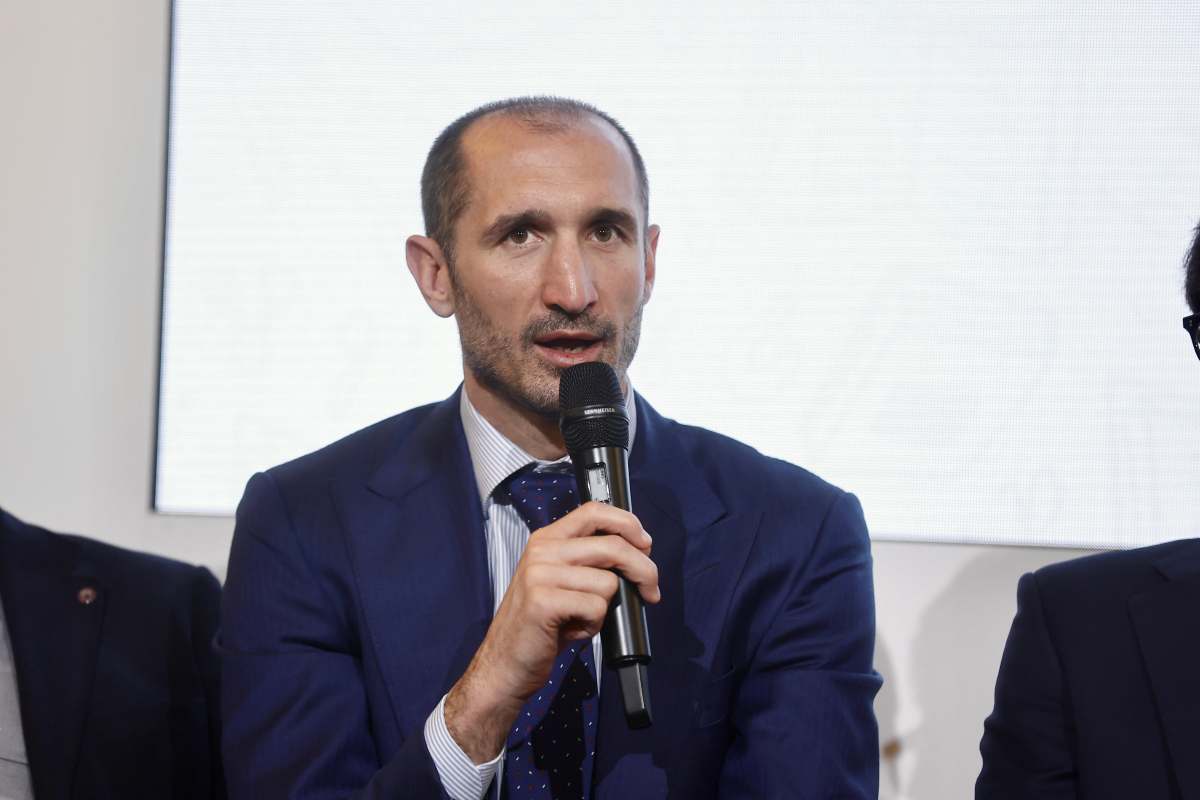 Chiellini durante un'intervista