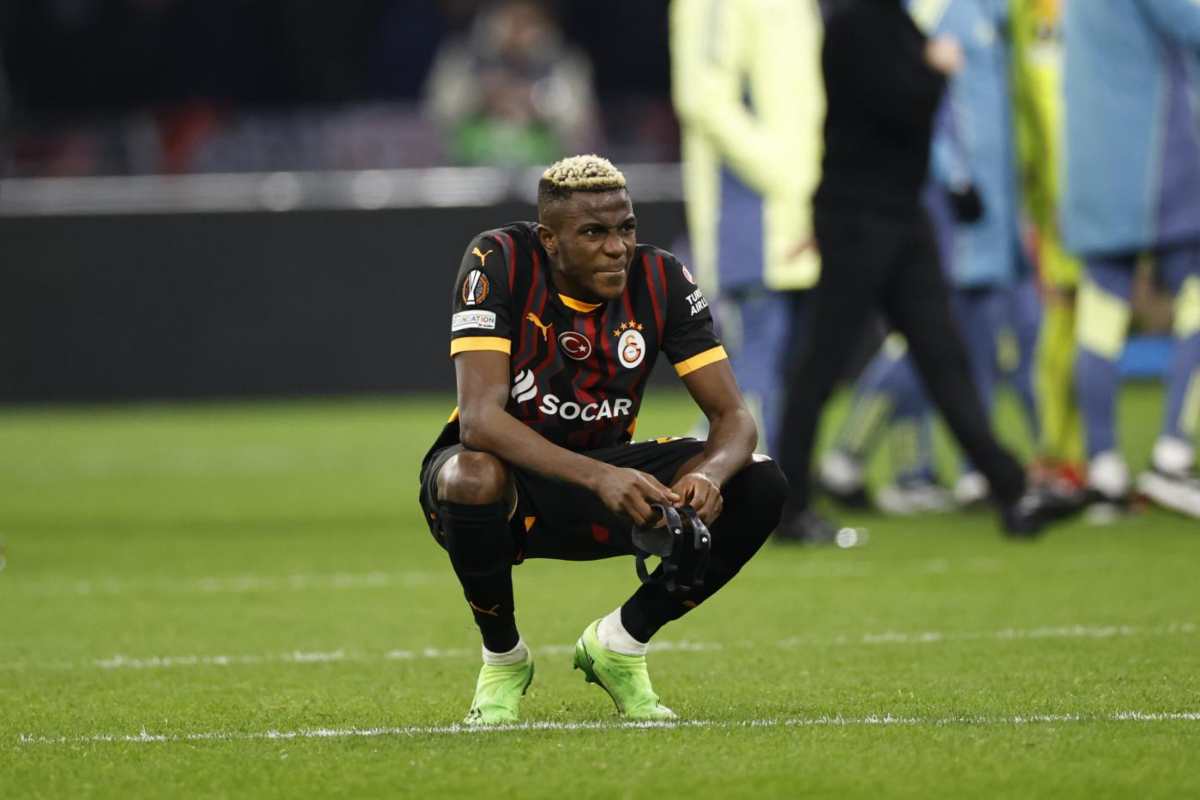 Victor Osimhen con la maglia del Galatasaray