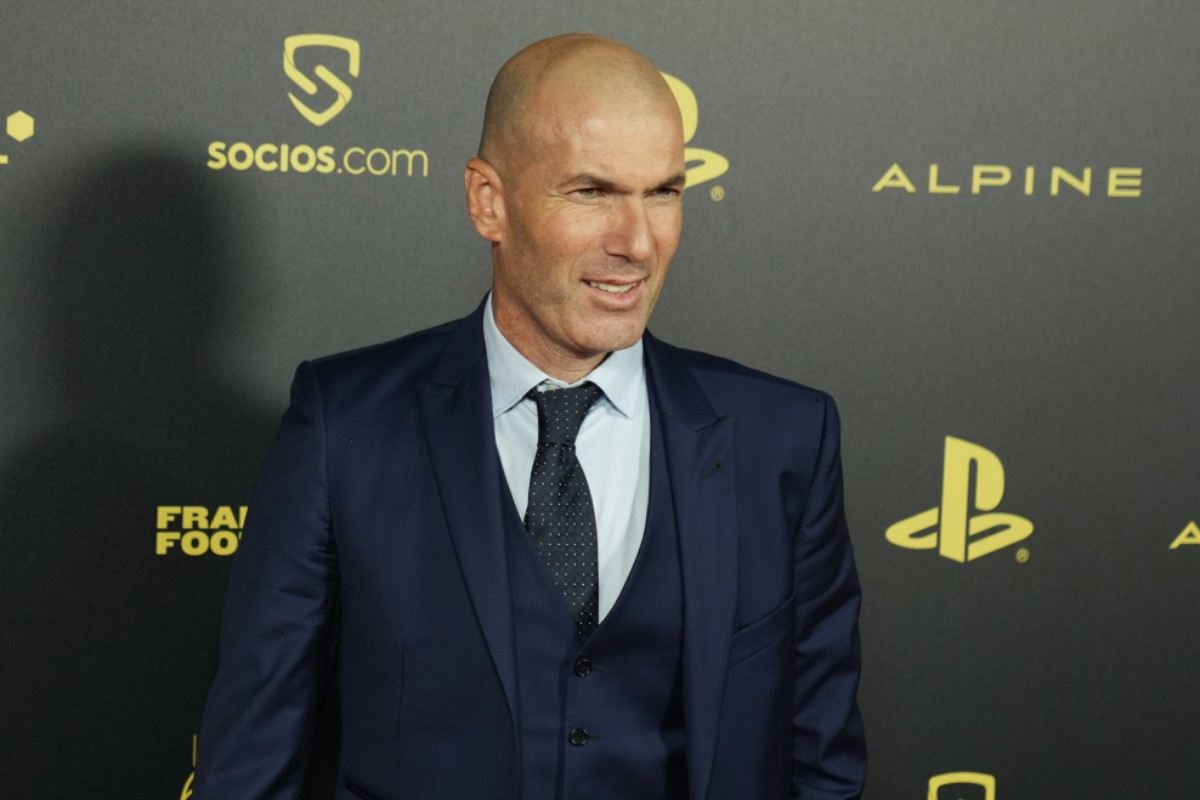 Zinedine Zidane alla cerimonia del Pallone d'Oro