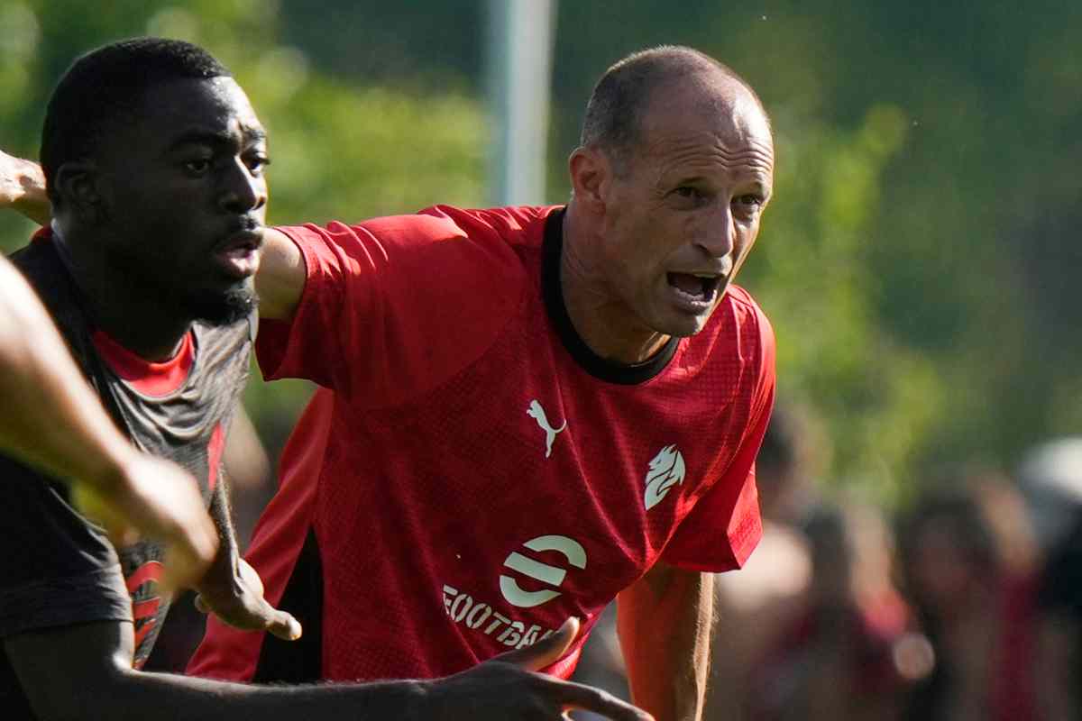 Allegri si fa sentire in allenamento