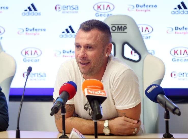 L'ex giocatore Antonio Cassano