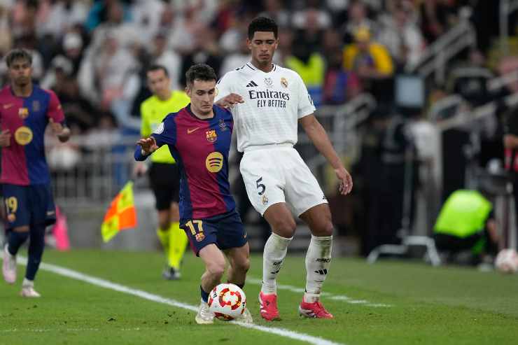 Casado gestisce il pallone sul pressing di Bellingham