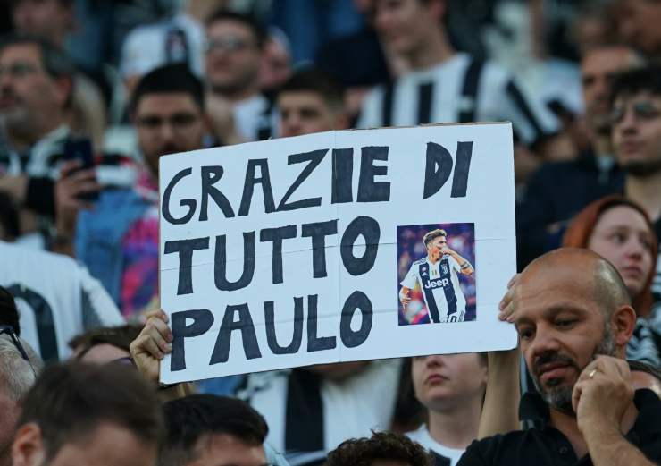 Il saluto a Dybala
