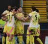 Savona esulta con i compagni dopo il gol