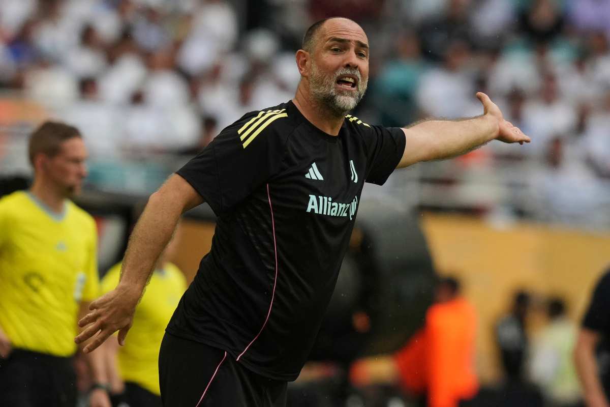 L'allenatore della Juventus Igor Tudor
