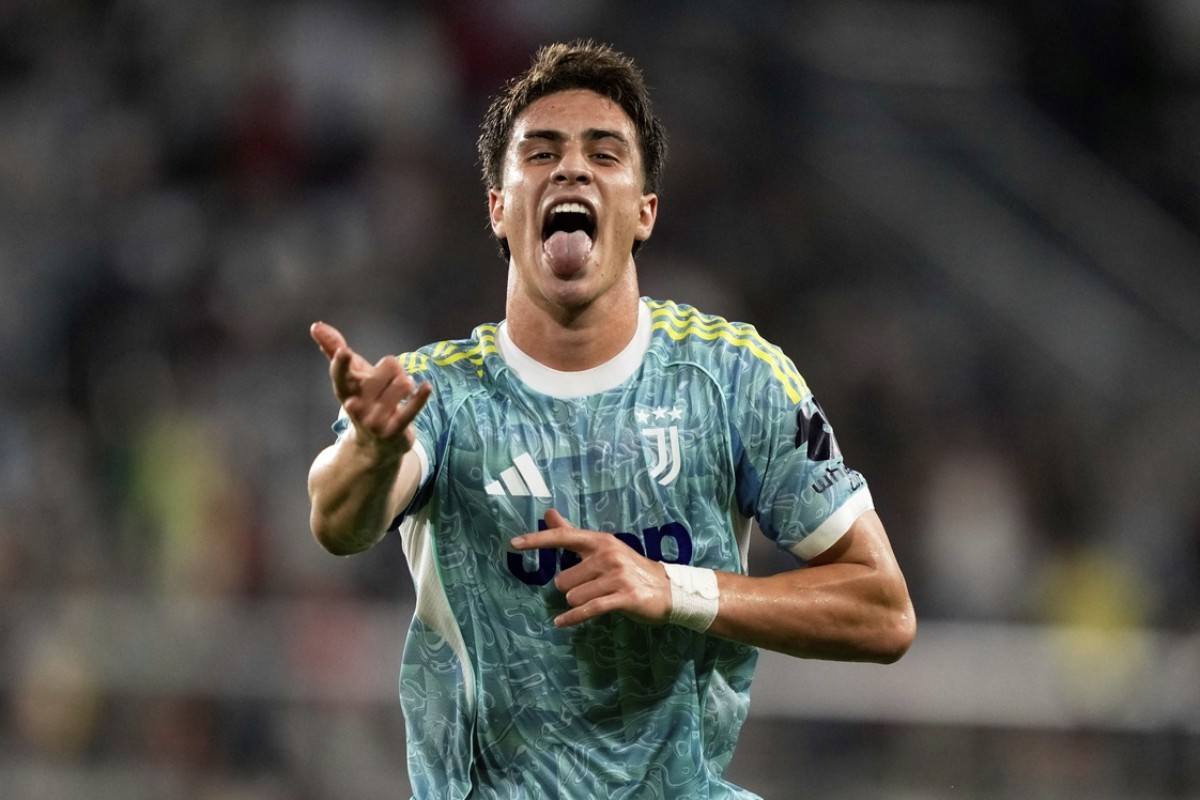 Kenan Yildiz esulta dopo un gol
