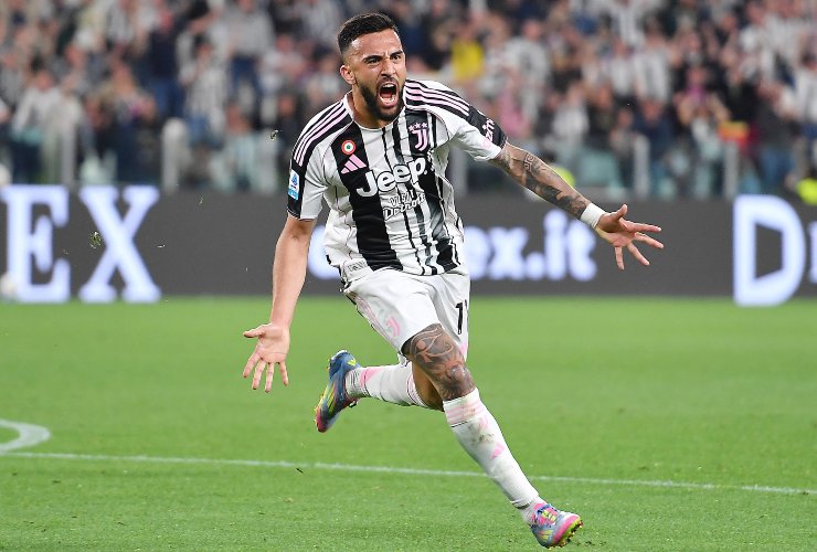 Nico Gonzalez esulta dopo il gol