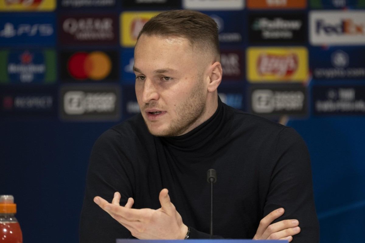 Teun Koopmeiners in conferenza stampa