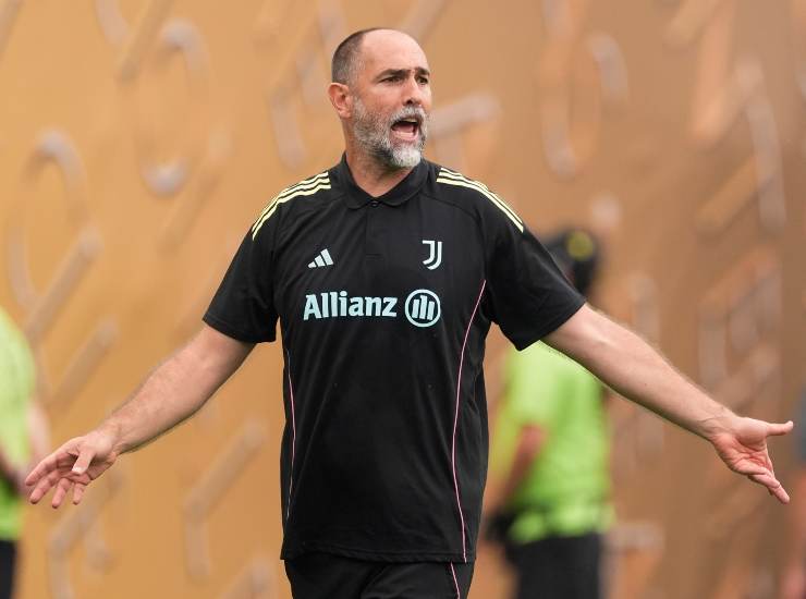L'allenatore della Juventus Igor Tudor