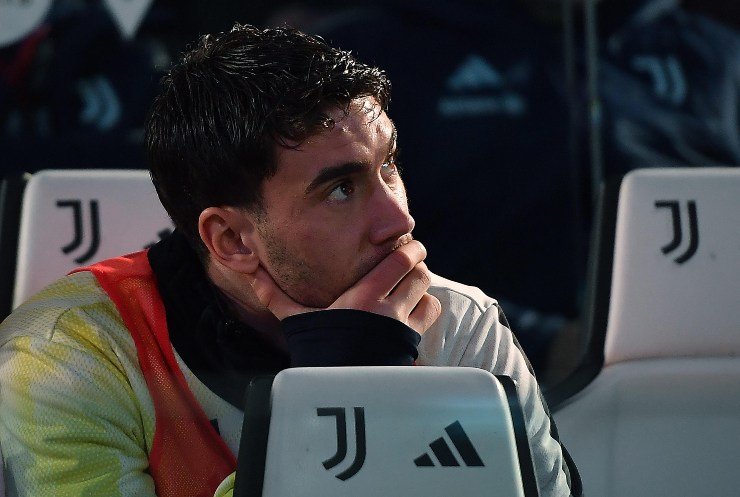 L'attaccante della Juventus, Dusan Vlahovic