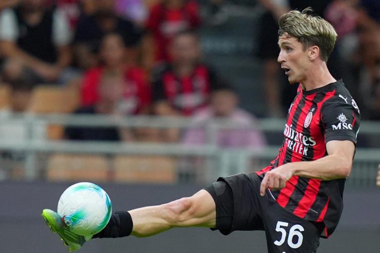 Il centrocampista belga del Milan, Alexis Saelemaekers