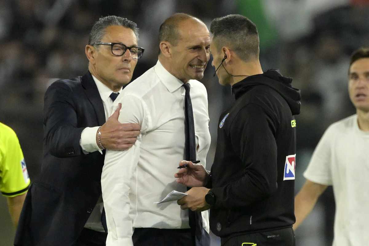 Max Allegri a muso duro con Doveri