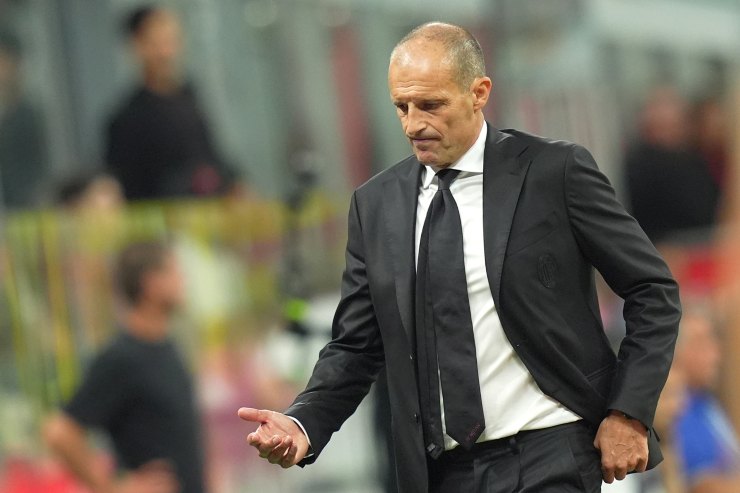 Allegri sulla panchina del Milan