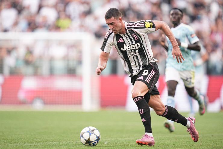 L'attaccante della Juventus, Dusan Vlahovic 