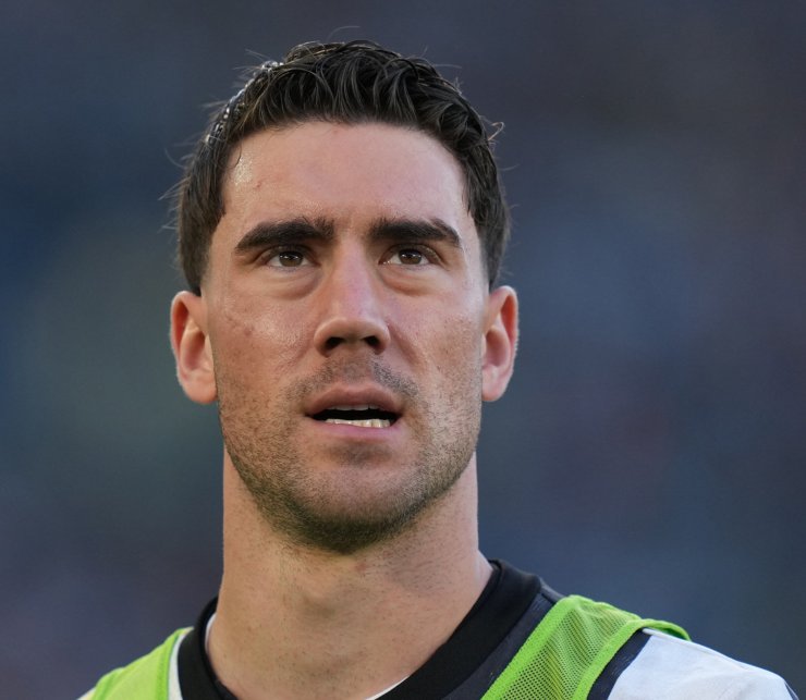 Dusan Vlahovic, attaccante serbo della Juventus 