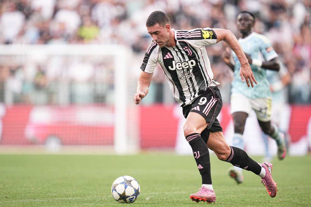 L'attaccante serbo della Juventus, Dusan Vlahovic 