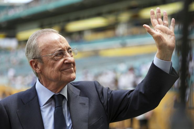 Il presidente del Real Madrid, Florentino Pérez
