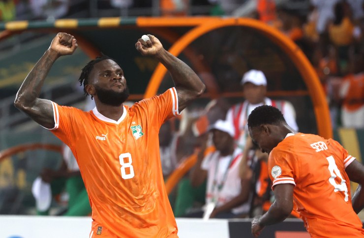 Franck Kessie con la maglia della Costa d'Avorio