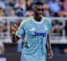 Randal Kolo Muani esulta dopo il gol con la Juve