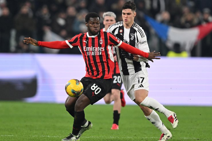 Adzic nel match contro il Milan