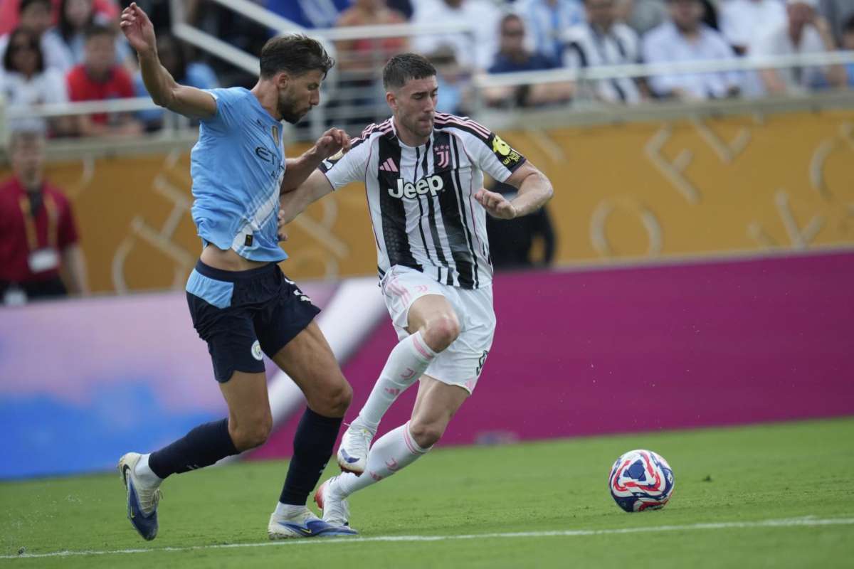 Vlahovic in azione