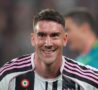 Il sorriso di Vlahovic dopo il gol all'Udinese